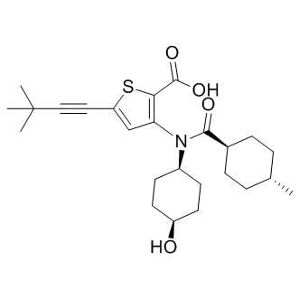 VX-222（VCH-222,Lomibuvir）,非核苷抑制劑